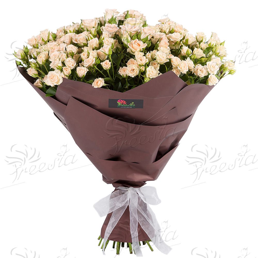Букет кустовых роз "Романтичной"
