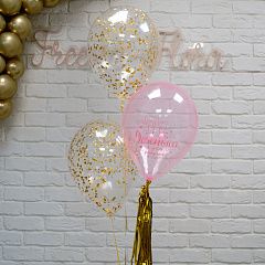 Набор прозрачных шаров на день рождения дочки
