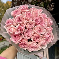 Букет из 25 роз «Пинк Охара»